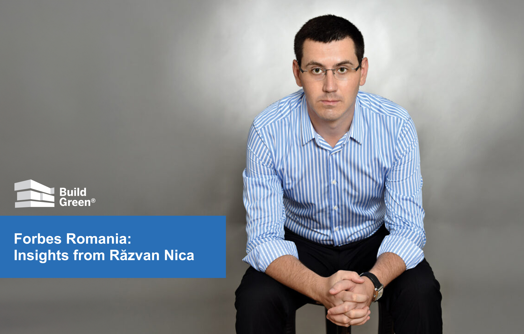 Răzvan Nica during Forbes Romania insights interview on sustainability and ESG.